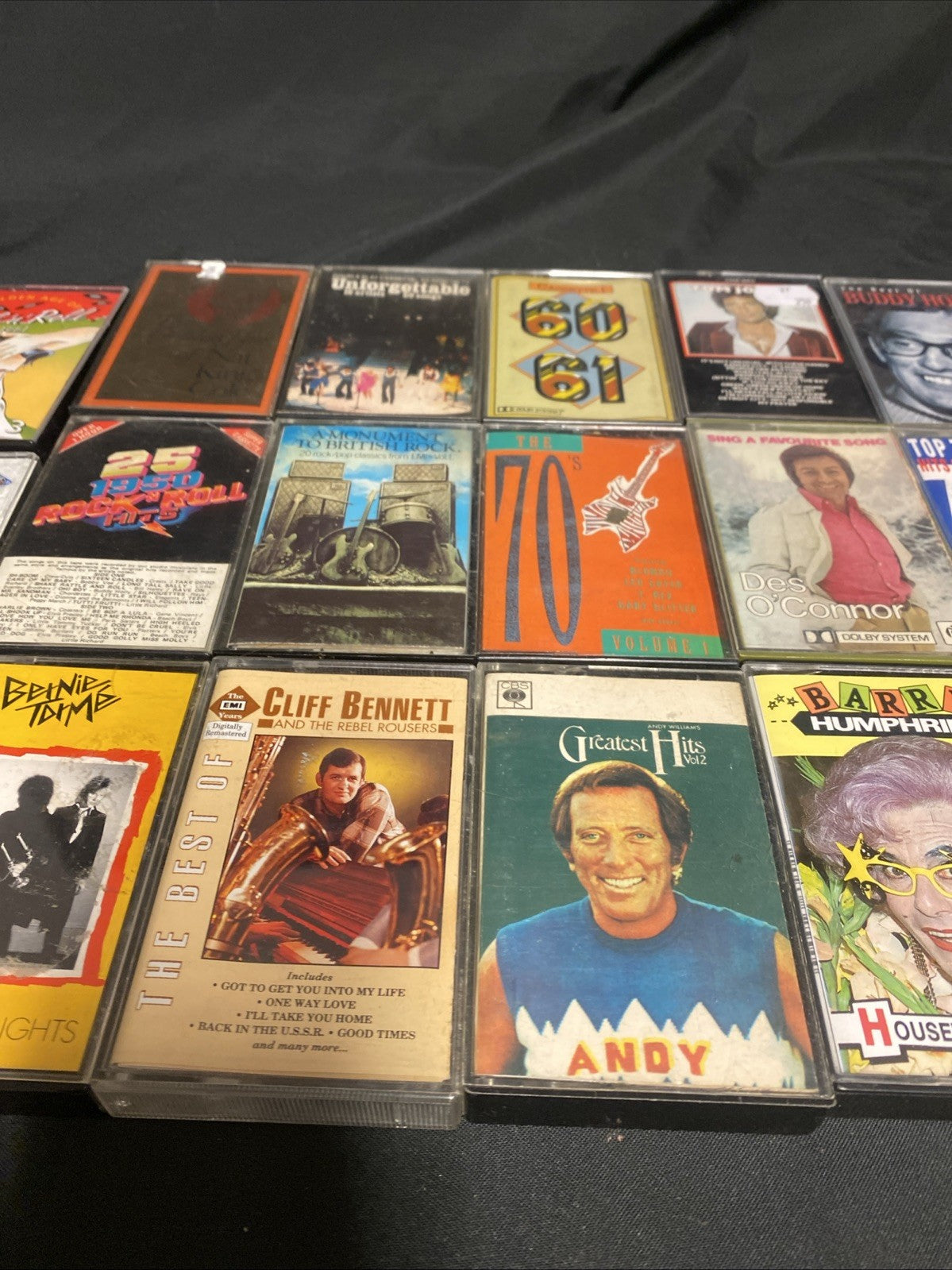 20 Cassette tapes Mainly 60's / 70's Tom Jones Bennett Shadows - (1742)