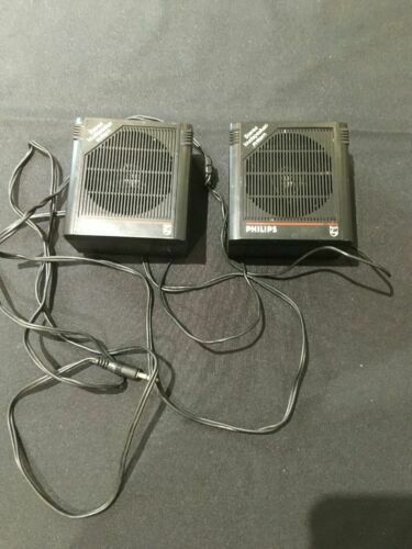 1980'S Philips Stereo Loudspeaker System Model SBC 3202 - WORKING - (6904)