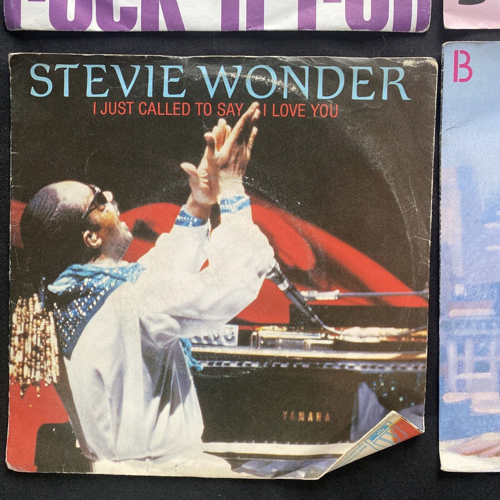 Vinyl Records 7" Singles 5x 80's Blondie Stevie Wonder Prefab Sprout Junior 9432