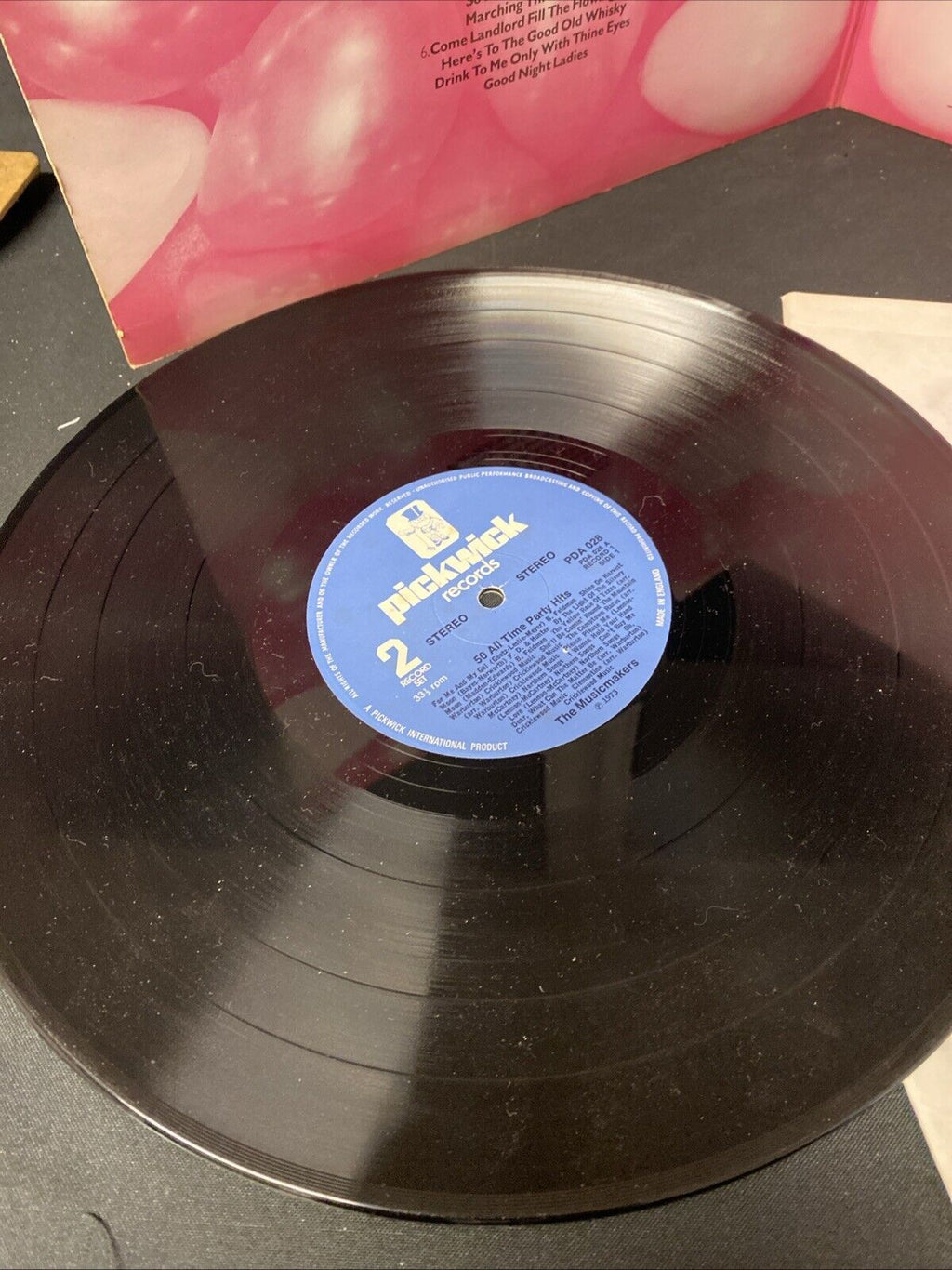 VINYL RECORD - 50 All Time party hits - Double LP 1970's - (5677)