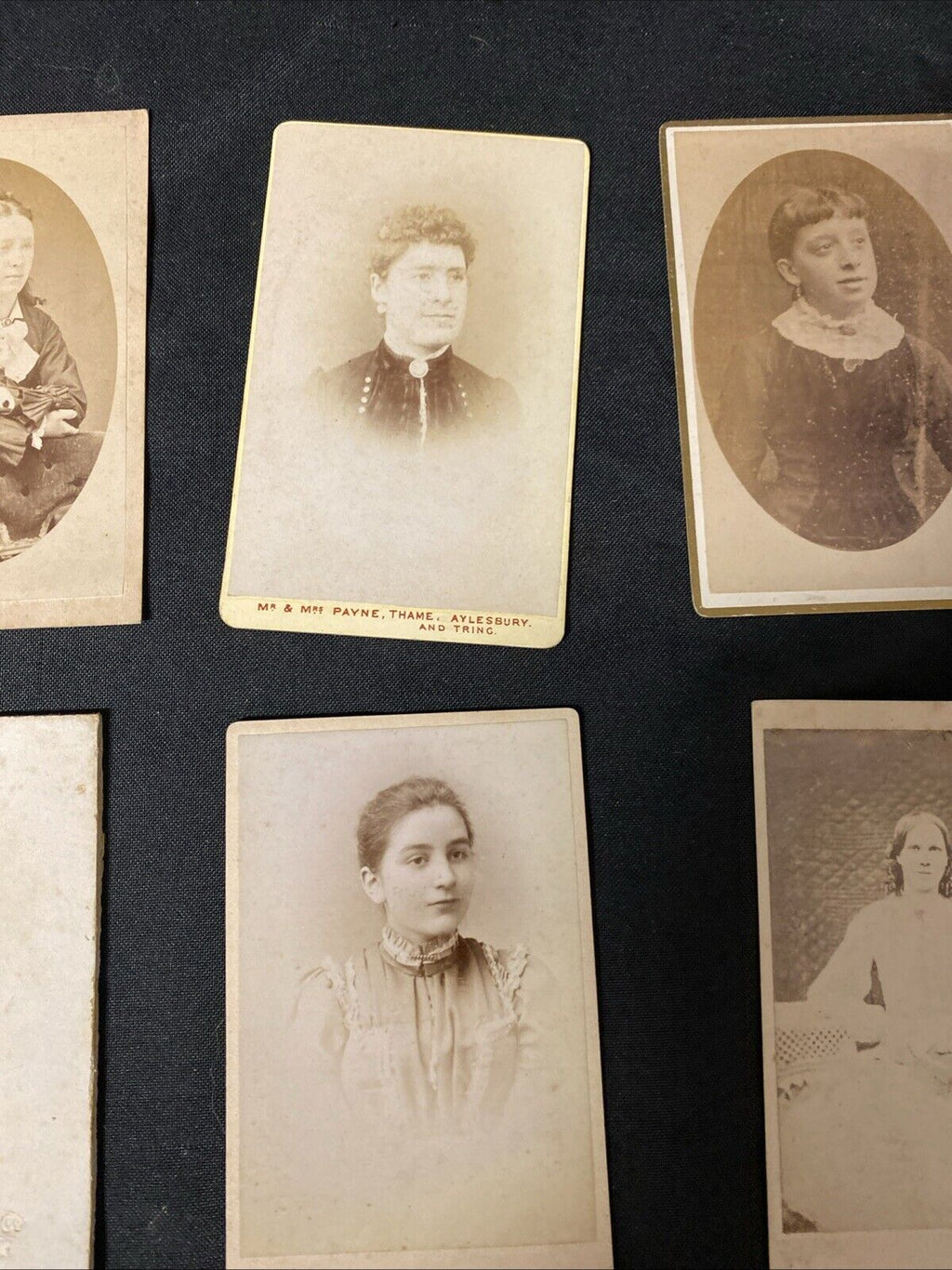 Victorian Carte De Vista CDV's x 6 Features Ladies Portraits, London - (5448)
