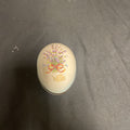 Trinket Box EGG - Royal Worcester Ringtons Tea 1982 Pottery egg - (9195)