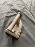 Antique Cast Iron Flat Clothes Iron by JK&S No 4 L - Doorstop Kitchenalia - (1188)