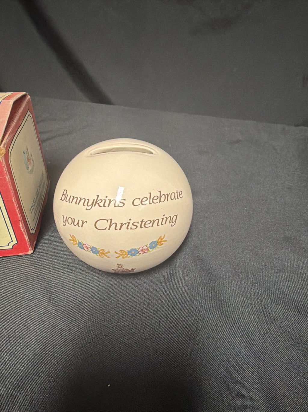 Royal Doulton Bunnykins Moneyball Coin Bank Vintage 1994 - (1892)