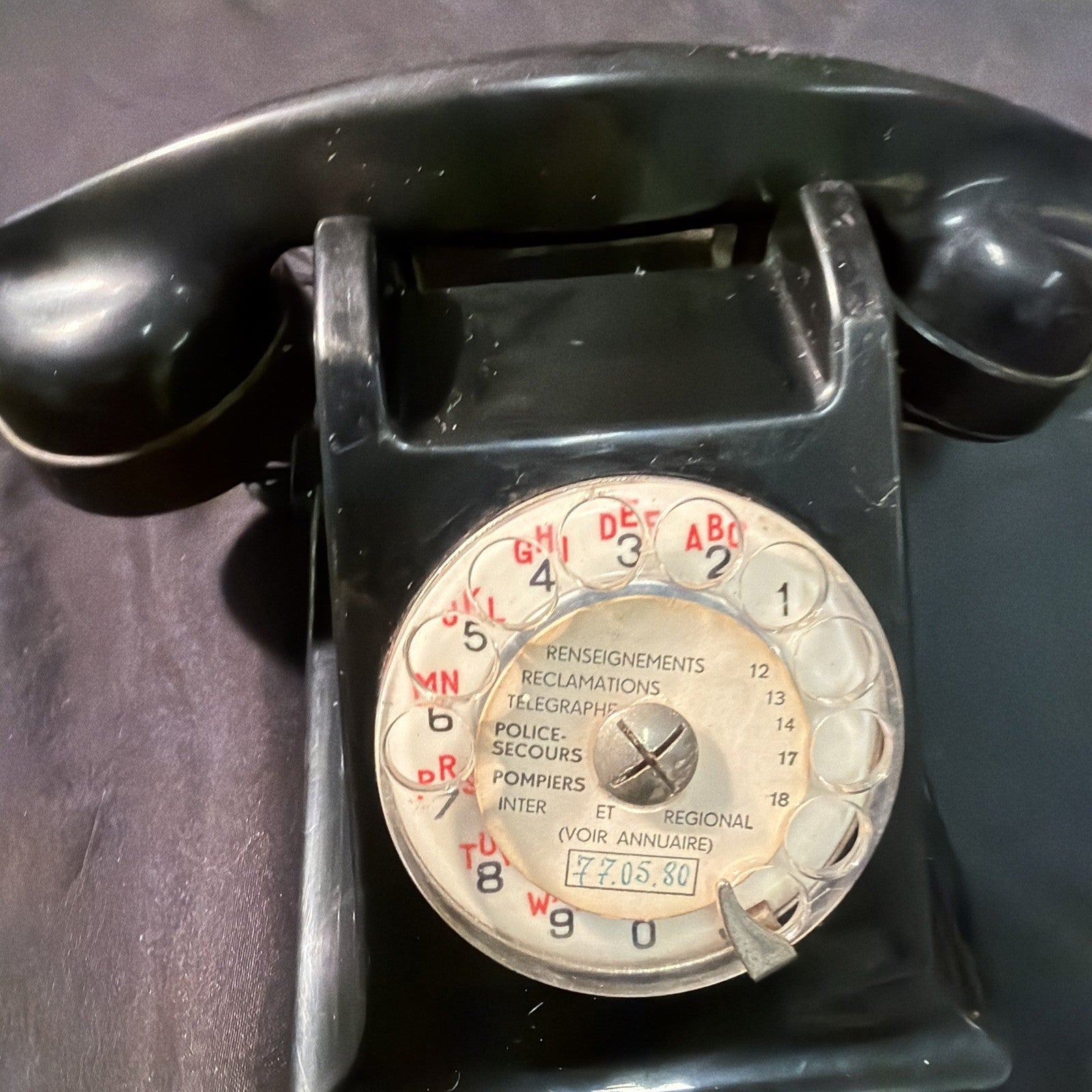 Ericsson French P.T.T 331-1 1946 Bakelite Rotary Dial Telephone - (2009)