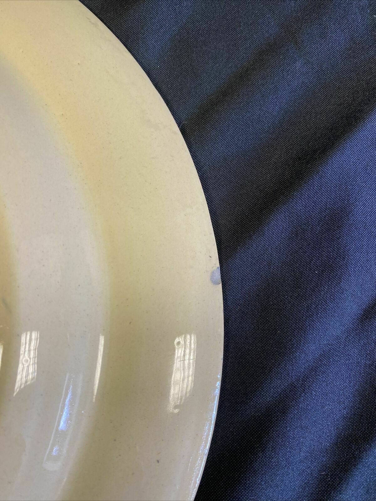 Wedgwood Van Hoorne Stoneware 32cm Plate dated 1899 two chips on back edge (7655