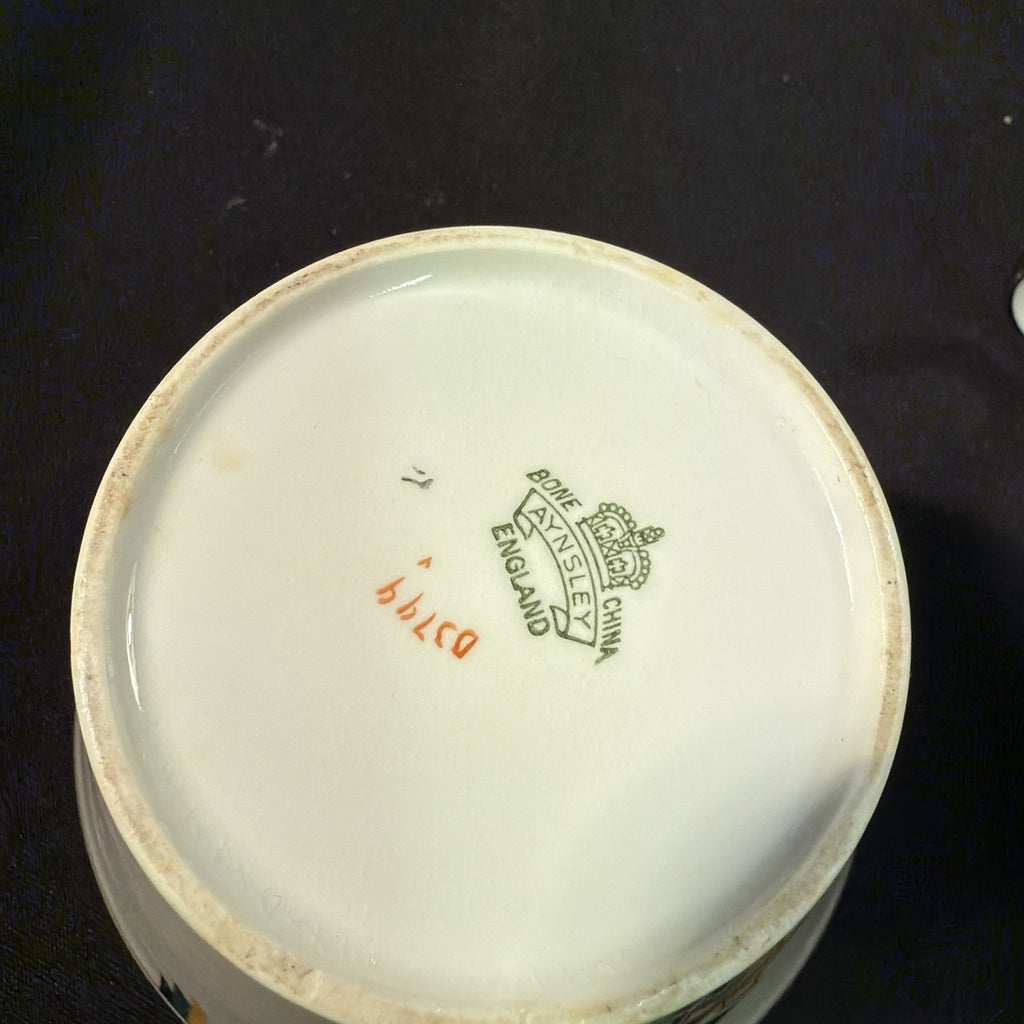 Aynsley England Bone China Art Deco 1930's Tea Cup and Sugar Bowl - (2095)