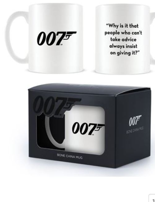 MUG Boxed Bone China - James Bond, Advice