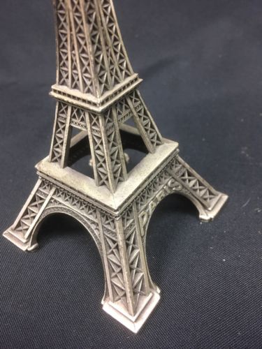 Vintage Eiffel Tower brass statue - MADE IN FRANCE - 6" Kitsch collectible (6411