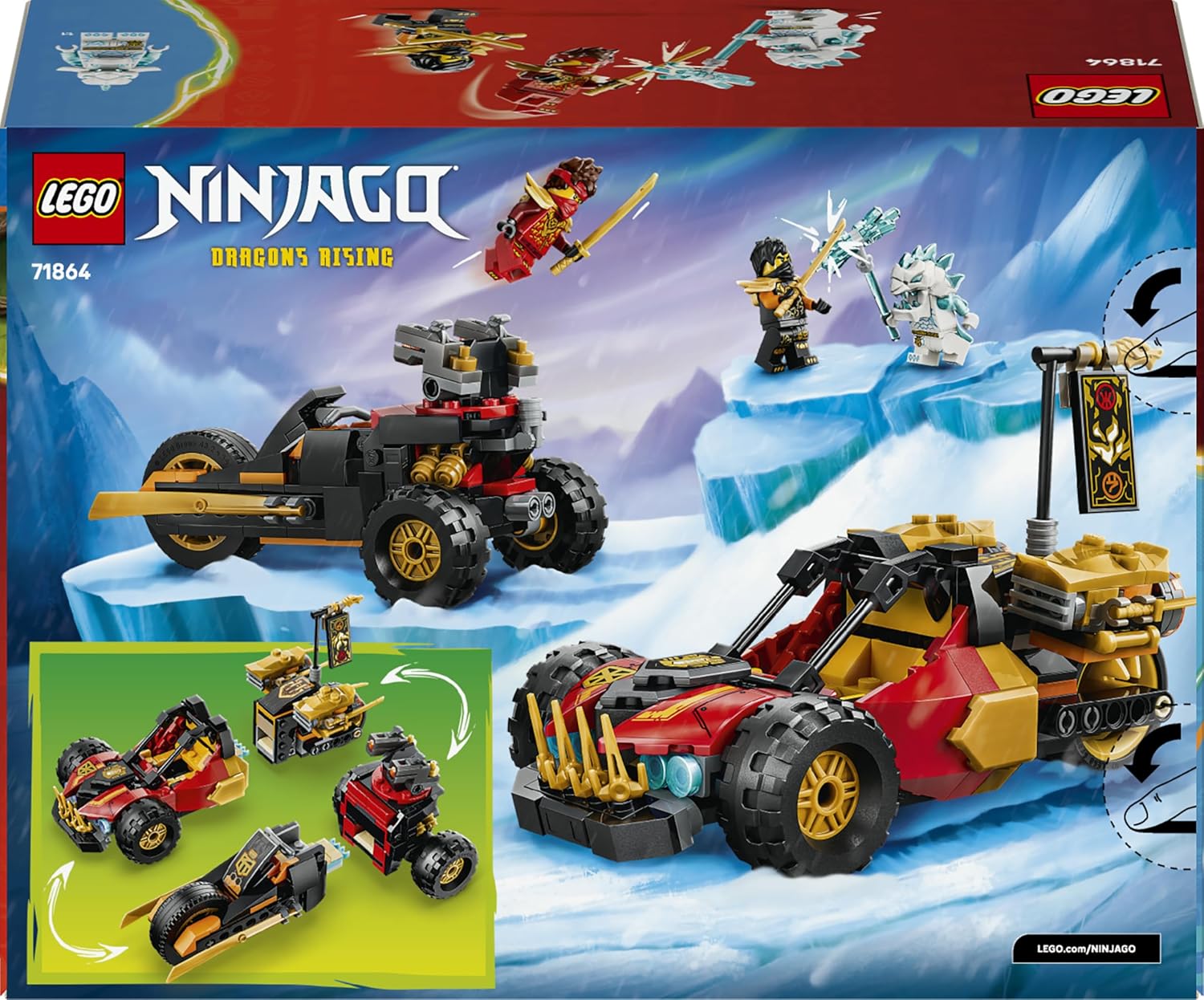 LEGO Ninjago - Kai and Cole's Combiner Vehicles - 71864