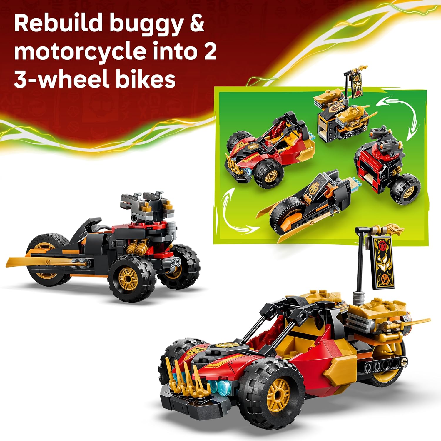 LEGO Ninjago - Kai and Cole's Combiner Vehicles - 71864
