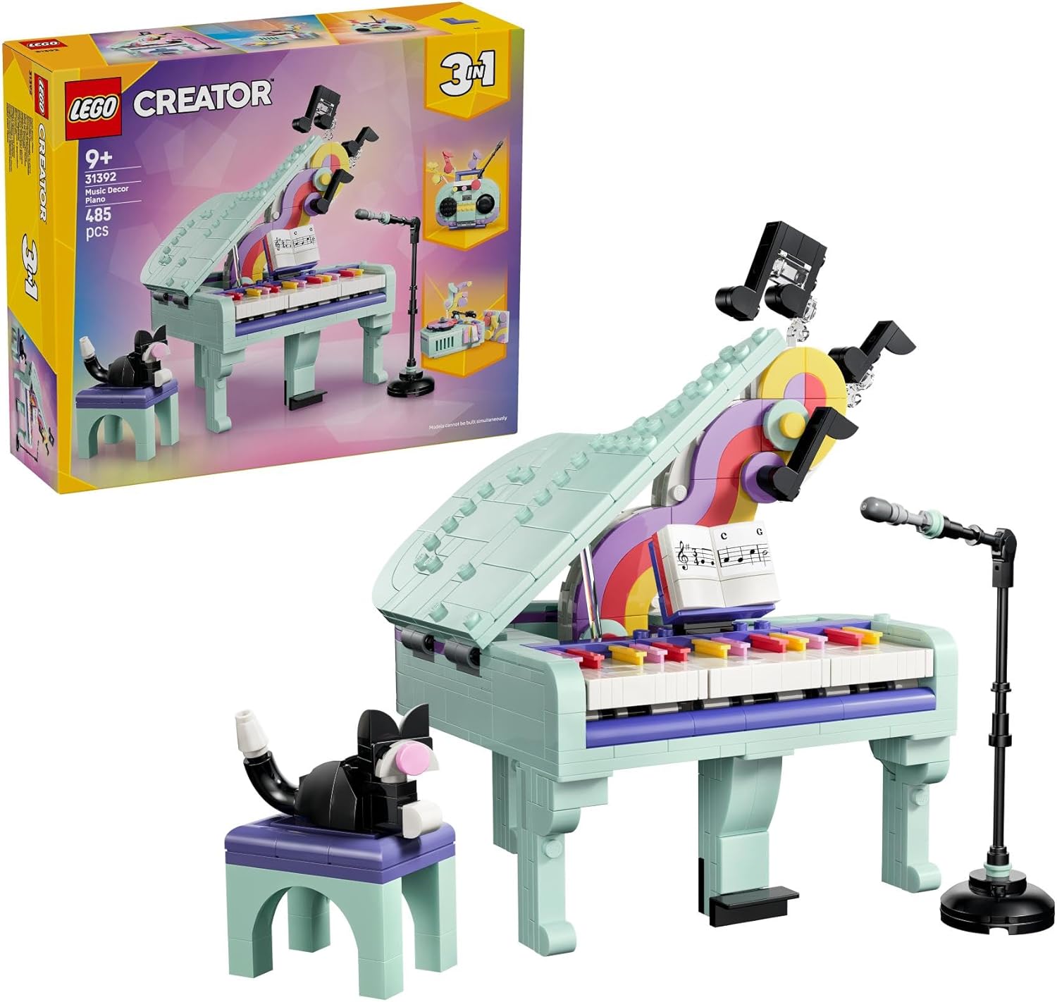 LEGO Creator 3 in 1 - Music Décor Piano with Cat - 31392