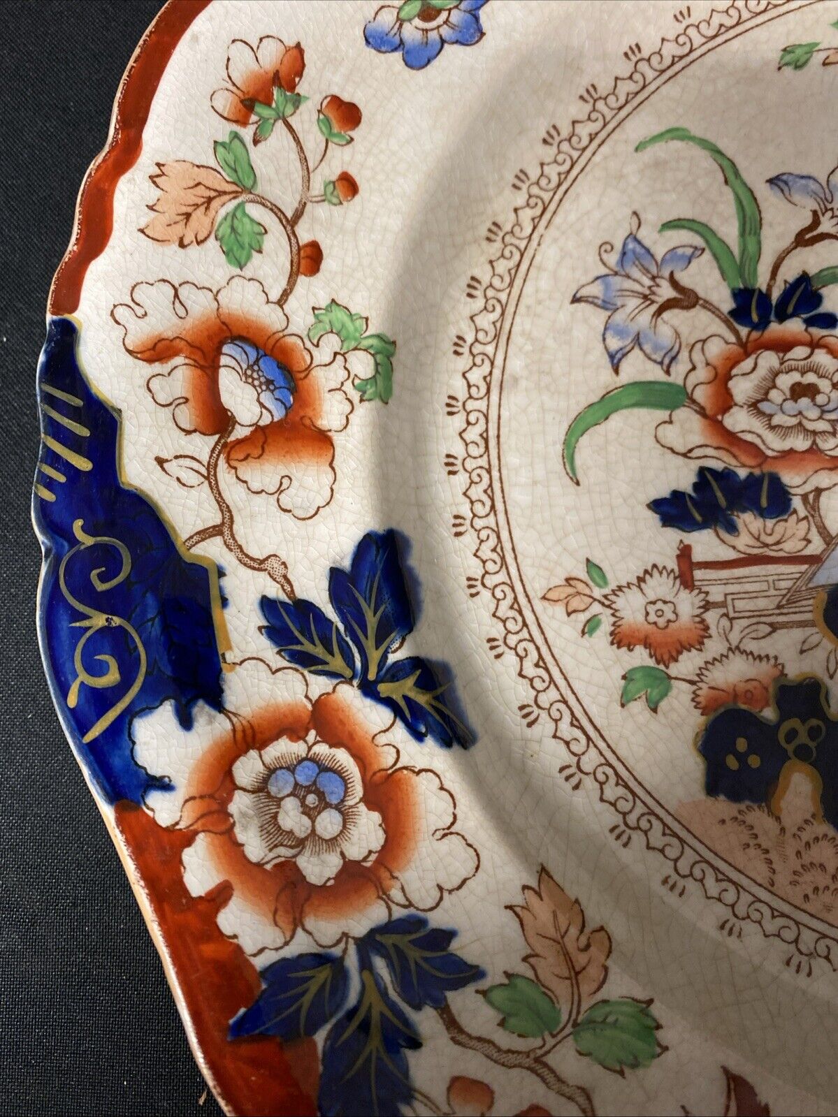 Masons Ashworth Ironstone antique 1834 imari pattern plate 26cm. c1900. (5826)