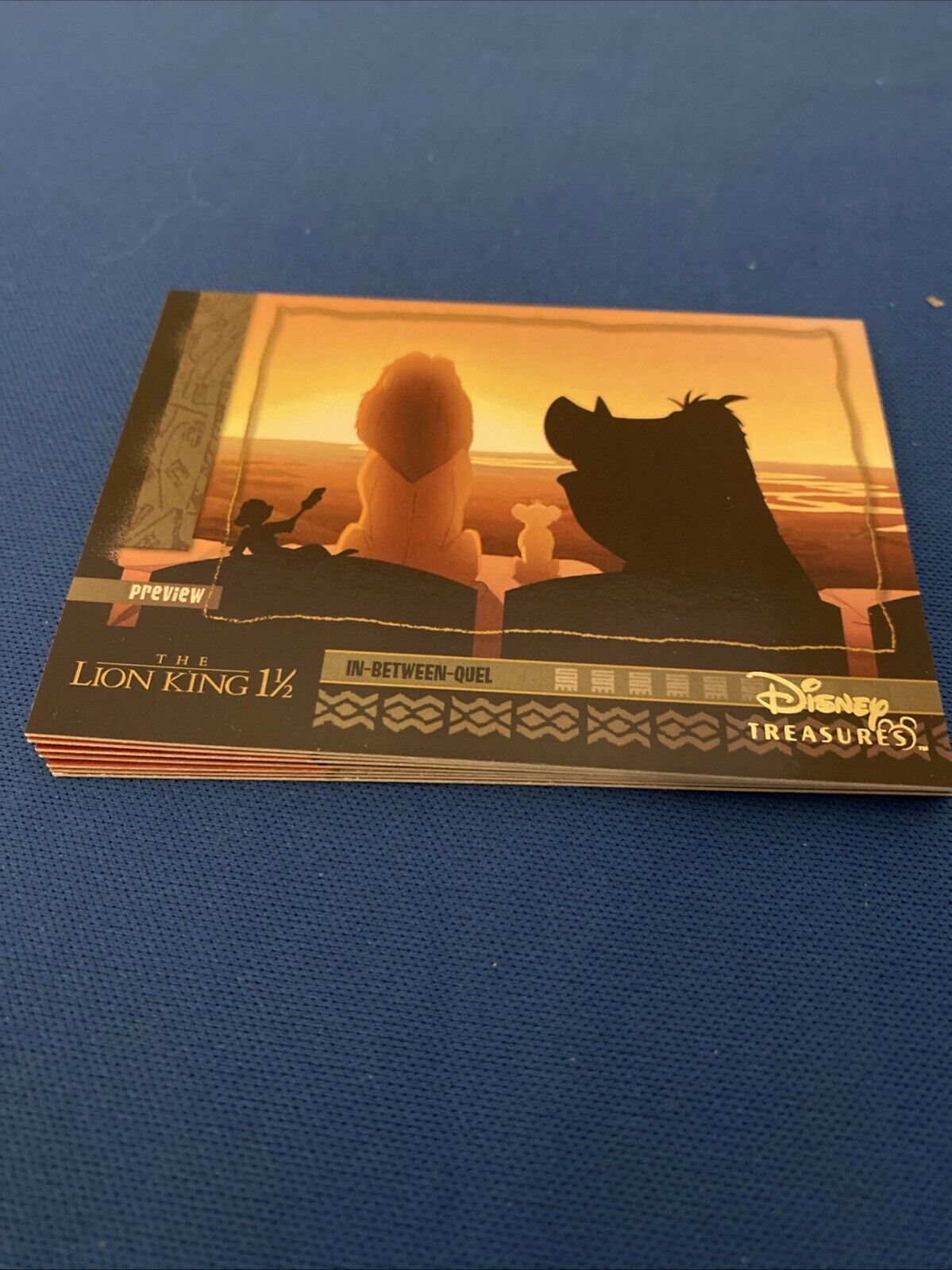 Upper Deck 2003 Disney Treasures Lion King x7 out of 10 Trading Cards (5766