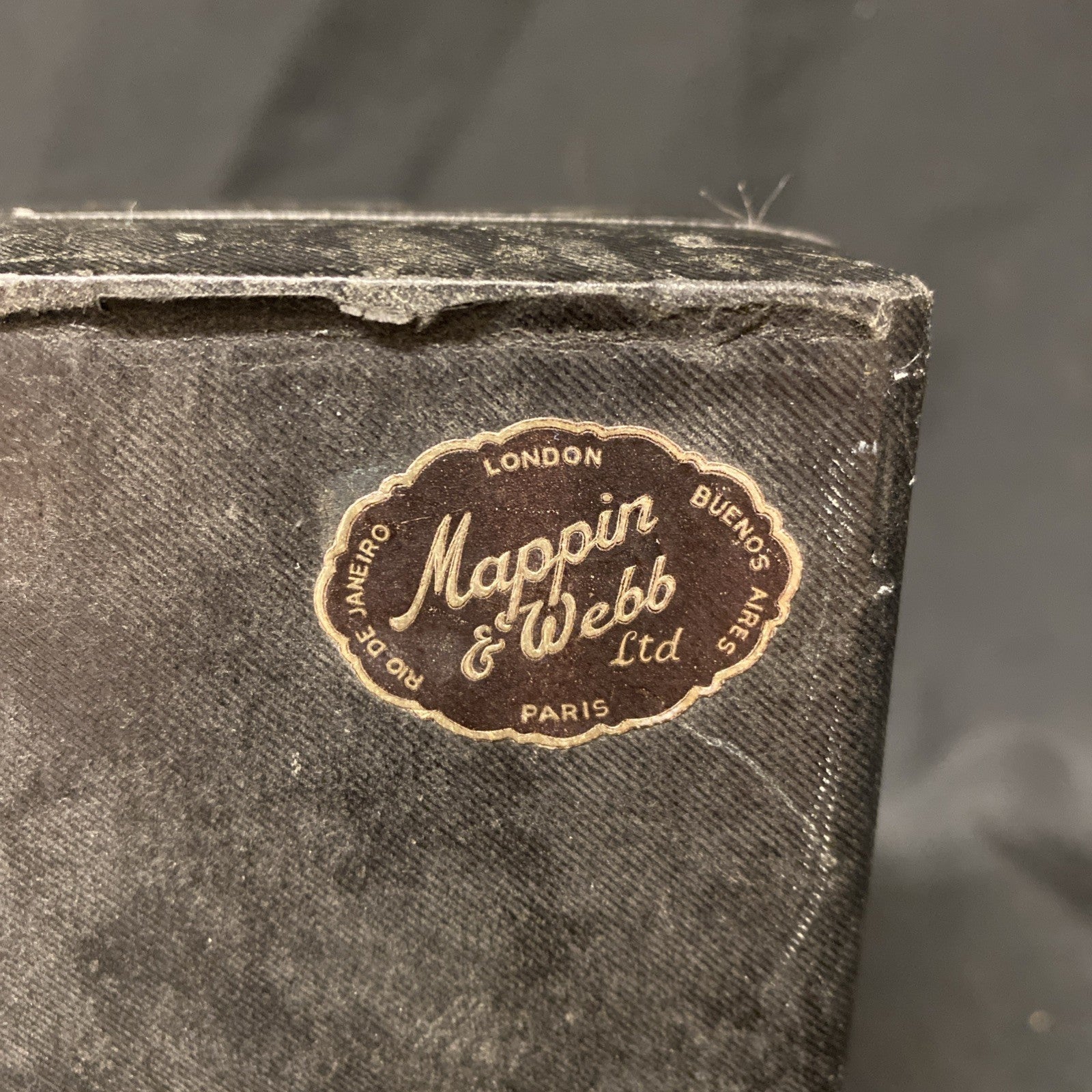 Mappin & Webb Angelus Boxed Clock very heavy brass 1930's Needs Repair -(1733)