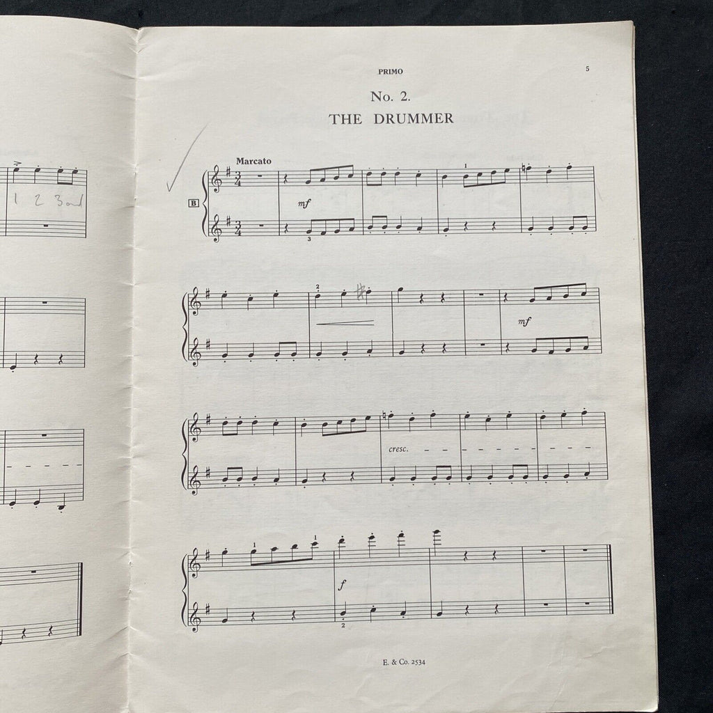 Piano Music Book 1959 The Woodland Minstrels Six Duets Gwendoline Peters - (9539