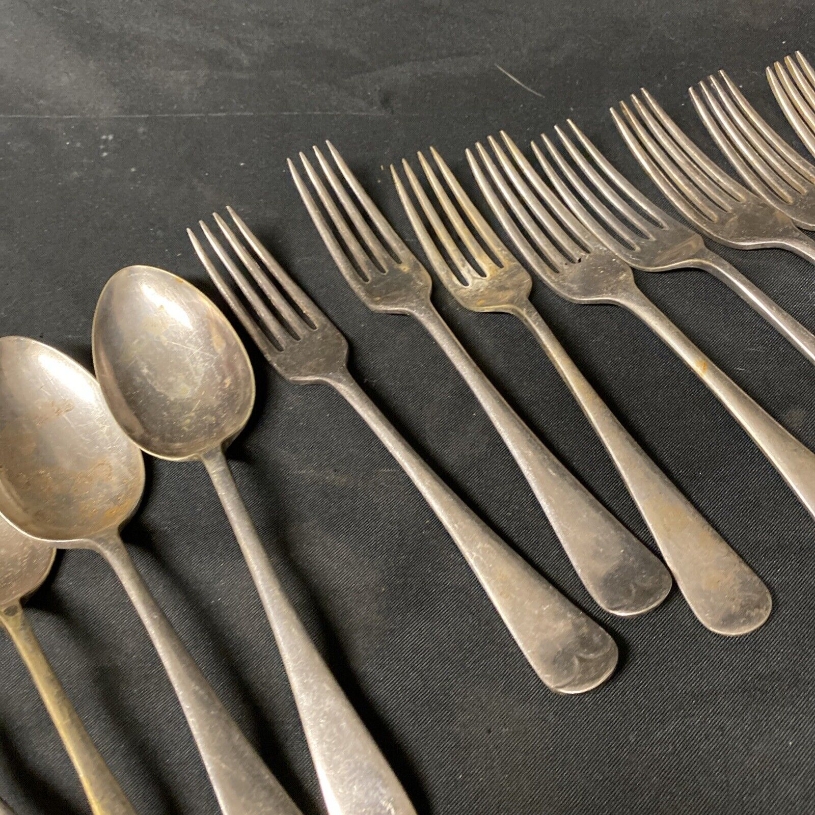 13 Pieces Castle.T EPNS Silver Plated Cutlery Assorted A1 Grade Vintage -(5354)