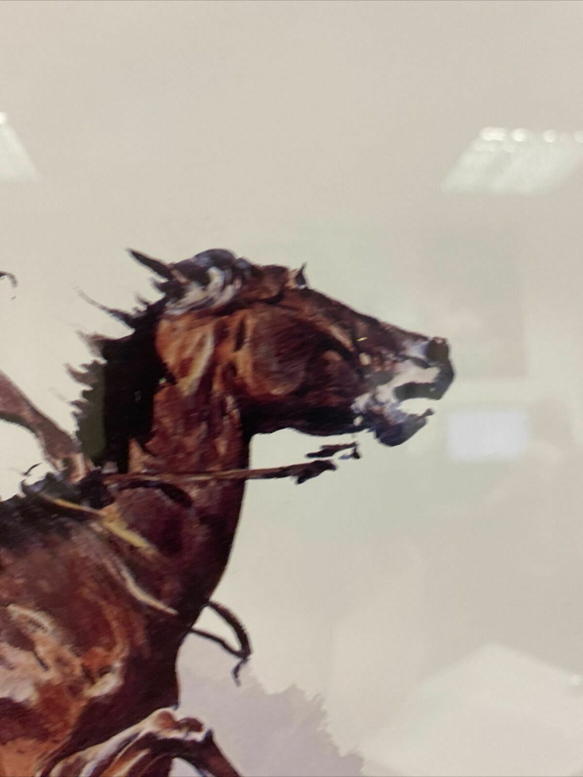 Frederic Remington A Crow Scout Watercolour print signed by Eugene Field  (7820