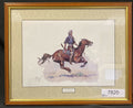 Frederic Remington A Crow Scout Watercolour print signed by Eugene Field  (7820