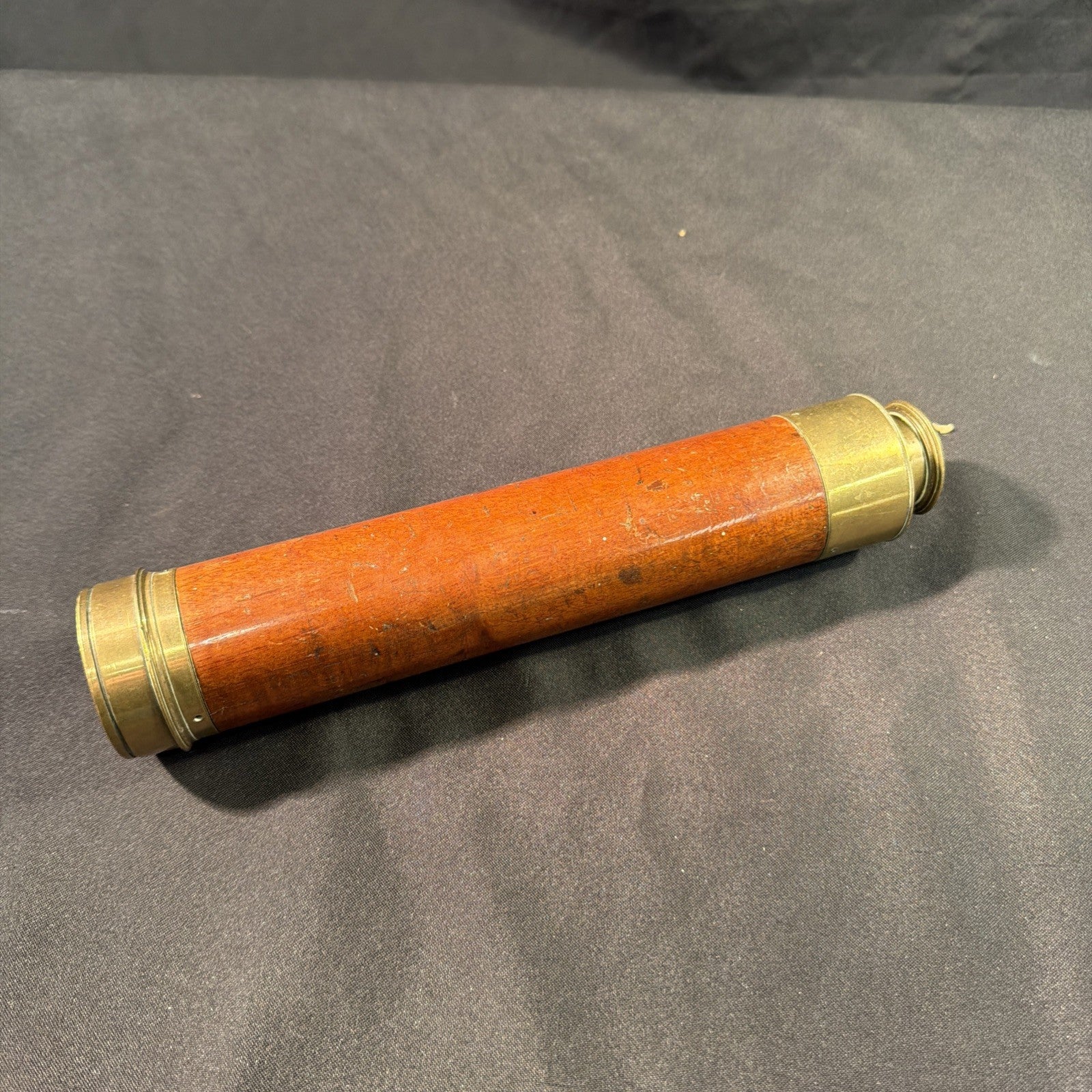 Antique Early 1800's Georgian Telescope By J Abraham Mahogany Case  - (1995)