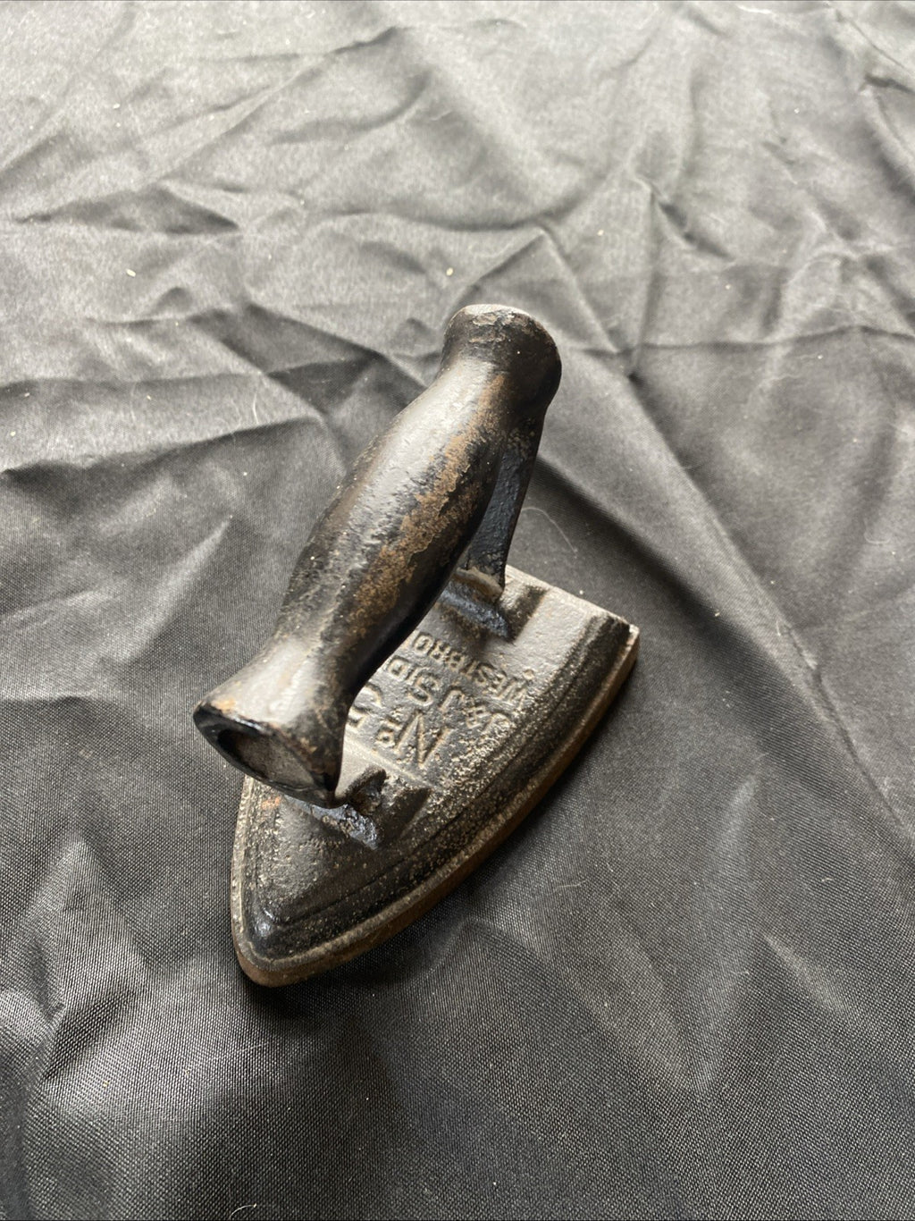 Antique Cast Iron Flat Clothes Iron by J&J Siddons West Bromwich, Doorstop (1190