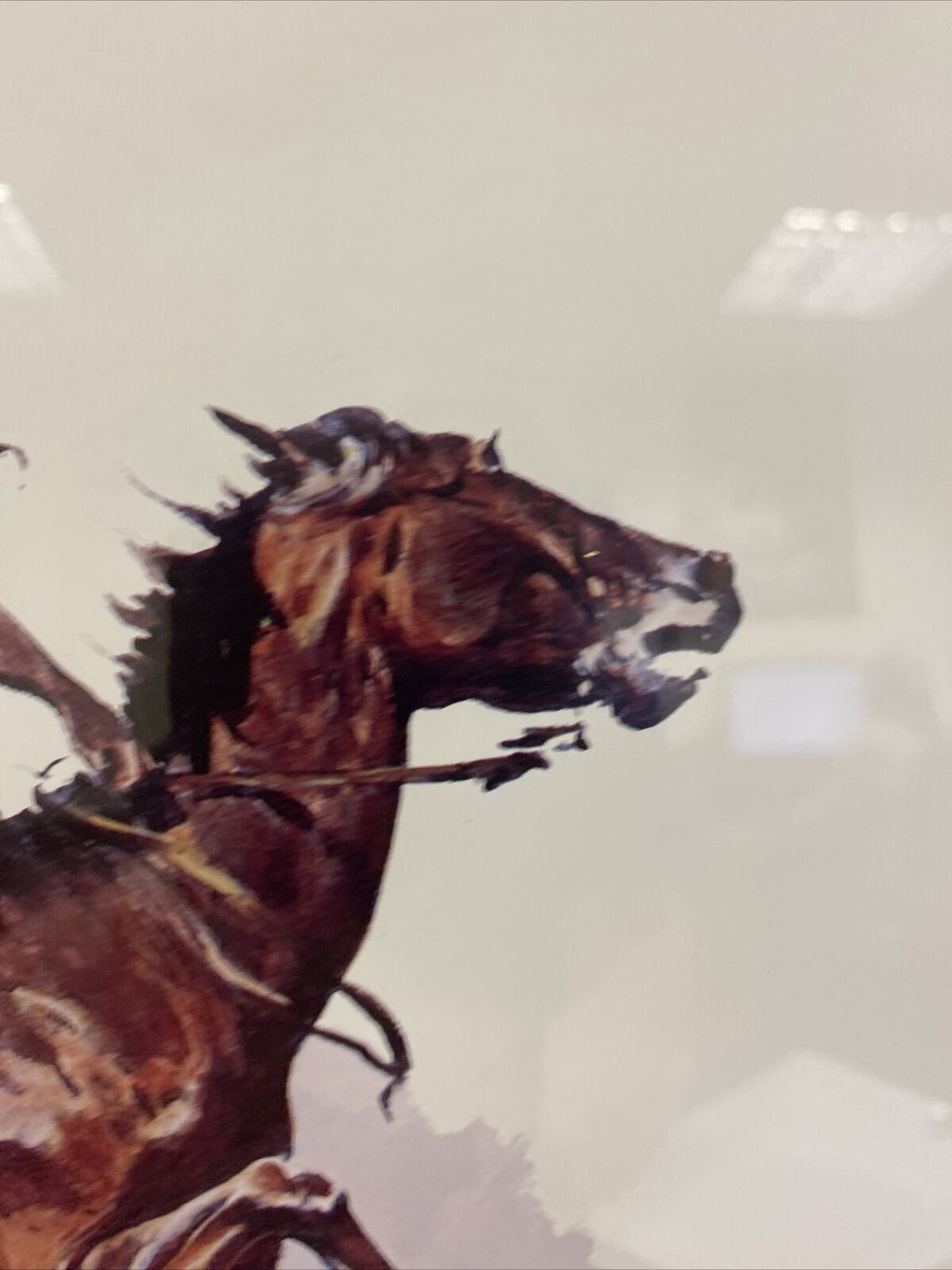 Frederic Remington A Crow Scout Watercolour print signed by Eugene Field  (7820