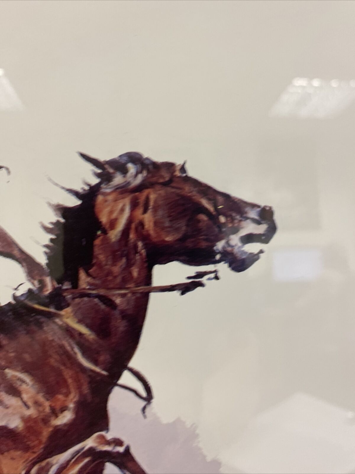 Frederic Remington A Crow Scout Watercolour print signed by Eugene Field  (7820