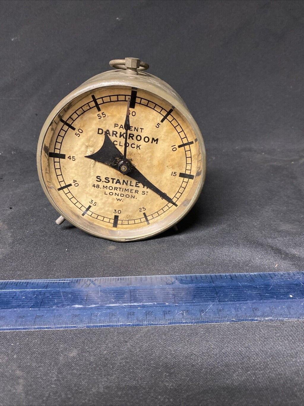 S. Stanley, London Patent Darkroom Clock 1903 Made in USA - (5592)