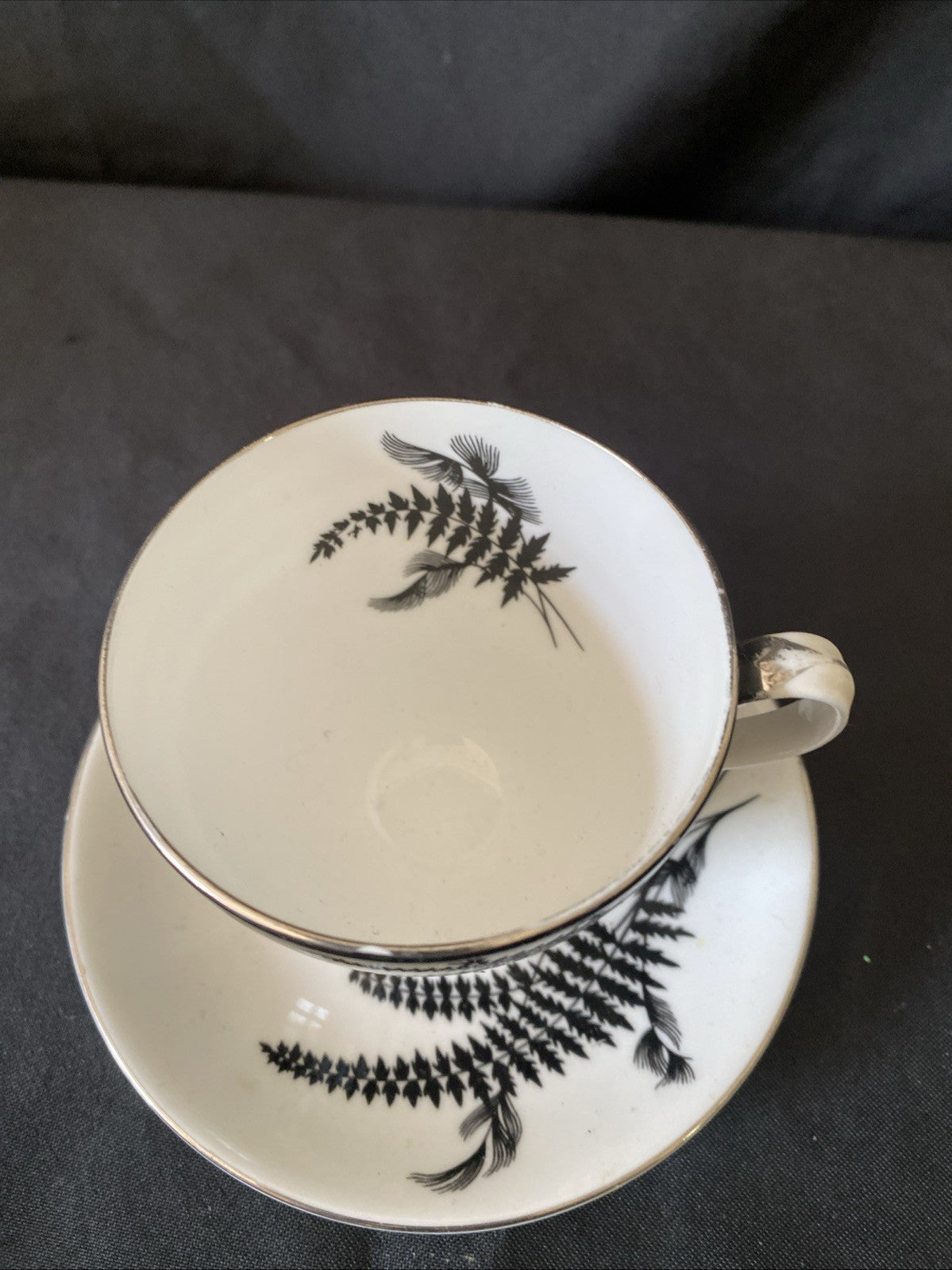 Royal Albert Night & Day Coffee Cup & Saucer Excellent Cond - (5724)