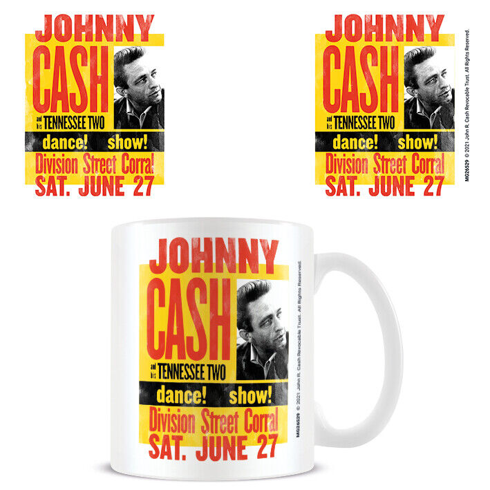 MUG Boxed Ceramic - MUSIC - Johnny Cash Division Street Corral Mug