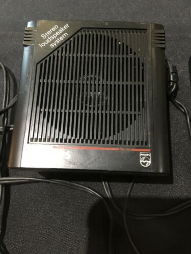 1980'S Philips Stereo Loudspeaker System Model SBC 3202 - WORKING - (6904)