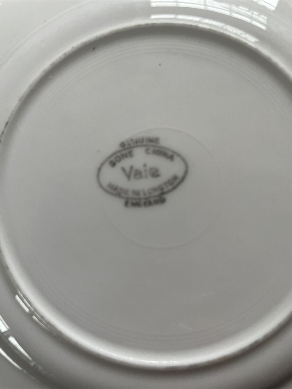 Vale Bone China Longton England Gold Leaf Filligree 1960's side plates x3 - 9393