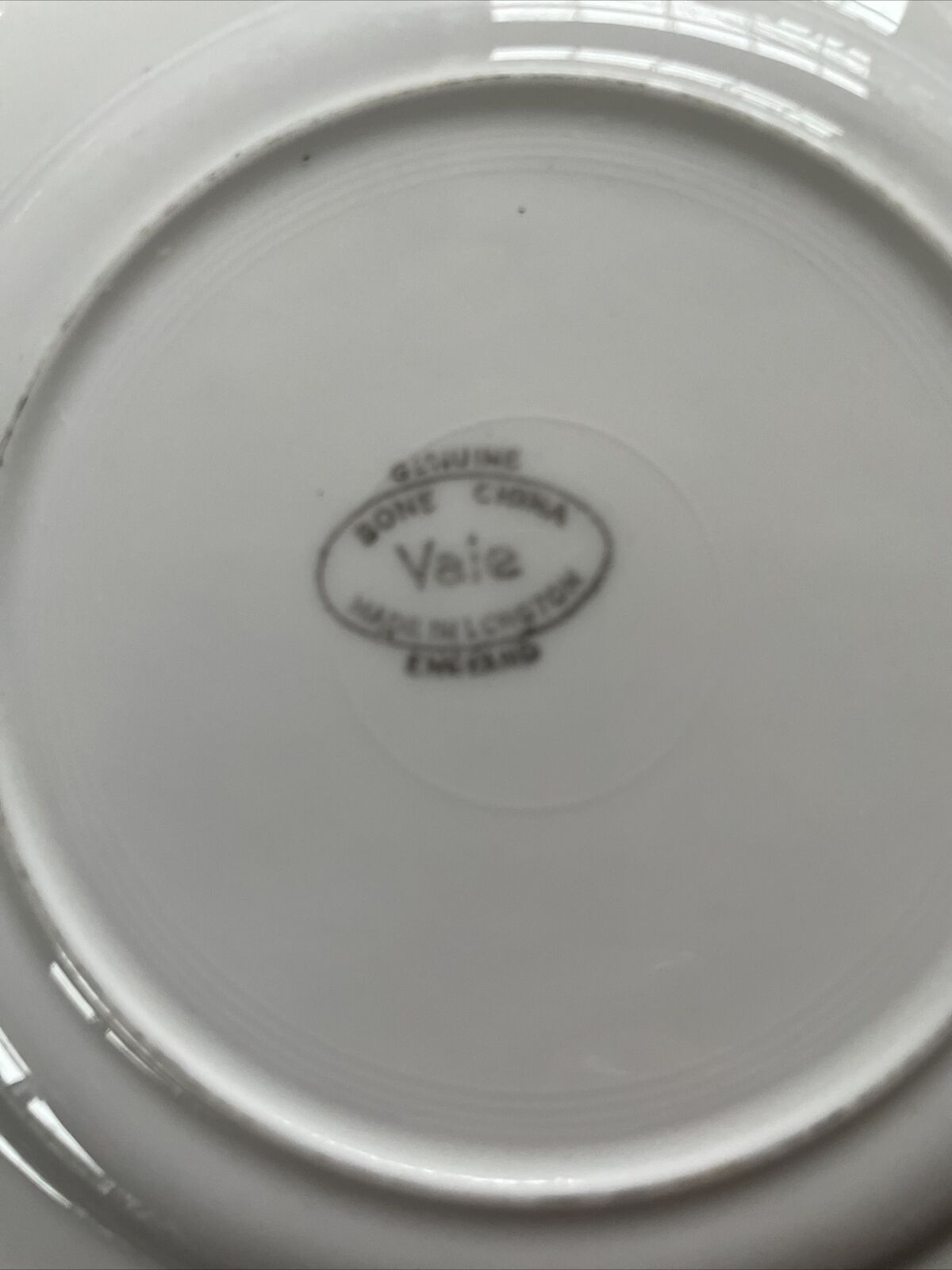 Vale Bone China Longton England Gold Leaf Filligree 1960's side plates x3 - 9393