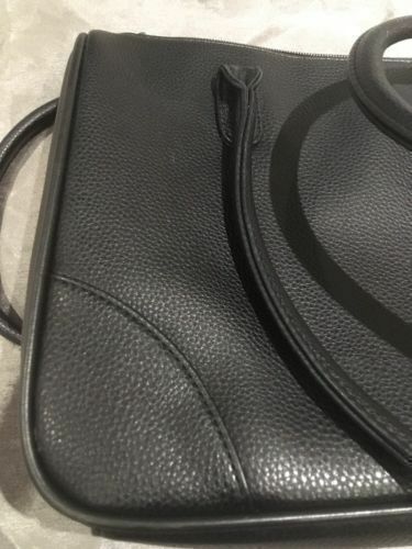 MONARCH Airlines Collectible Air Host Black Leather Effect Handbag Good Cond