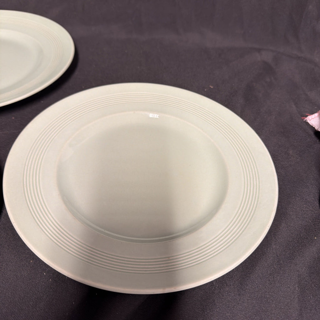 Wood's Ware Beryl Utility Green 4 x Small Dinner Plate 23cm Diameter- (1934) 