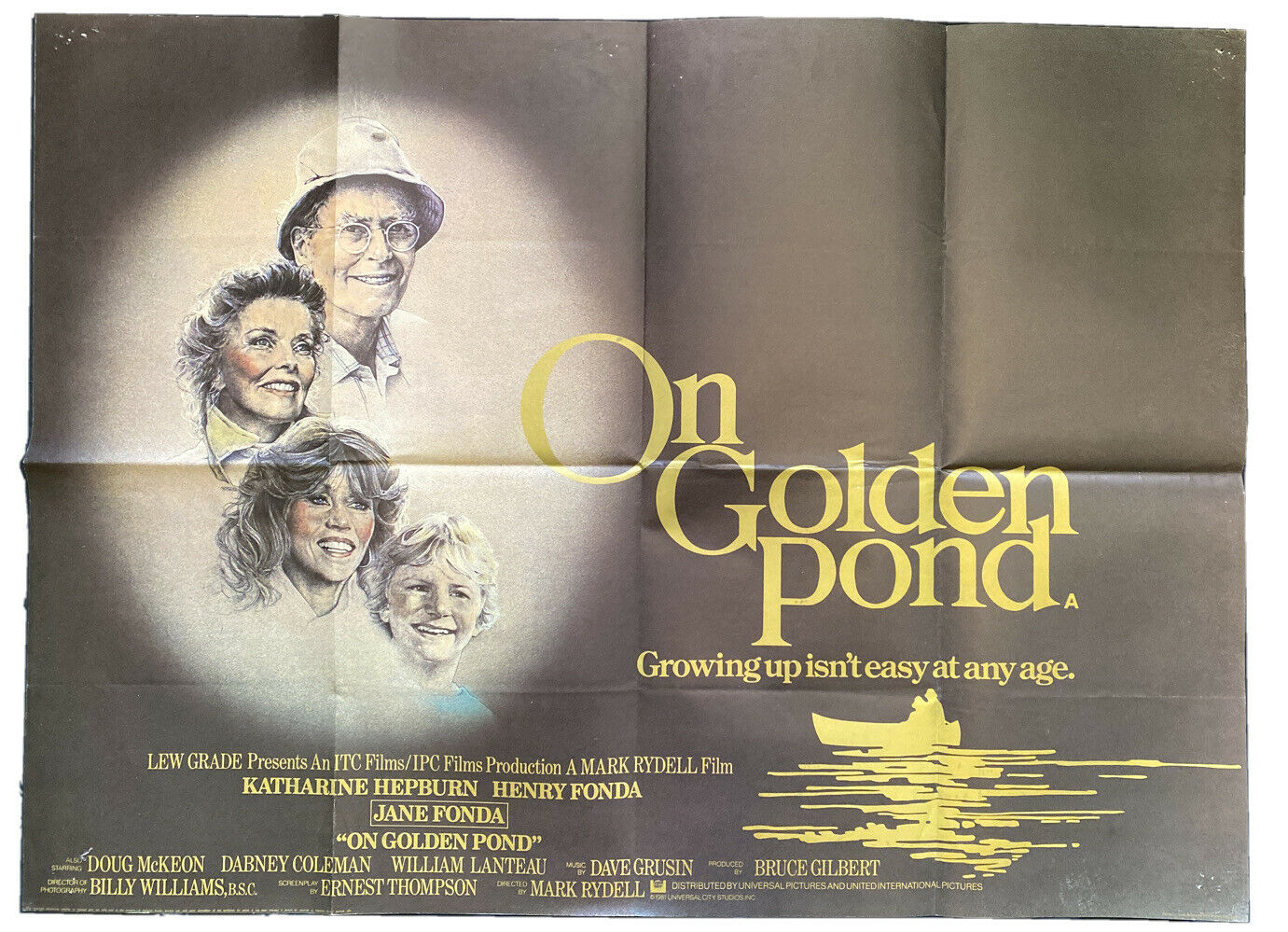 ORIGINAL UK QUAD POSTER - On Golden Pond - 1981 - 30" x 40" - (6556)
