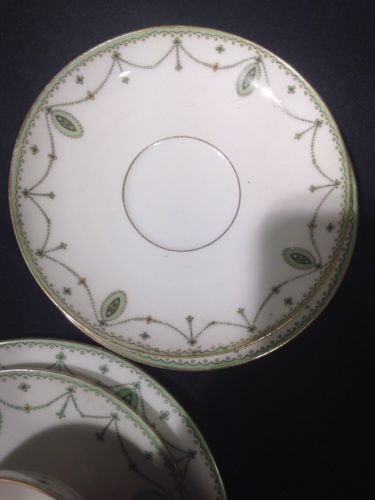 Moritz Zdekauer MZ Austria Design ALT 578 - 10 pieces green swags 1905 (1500)