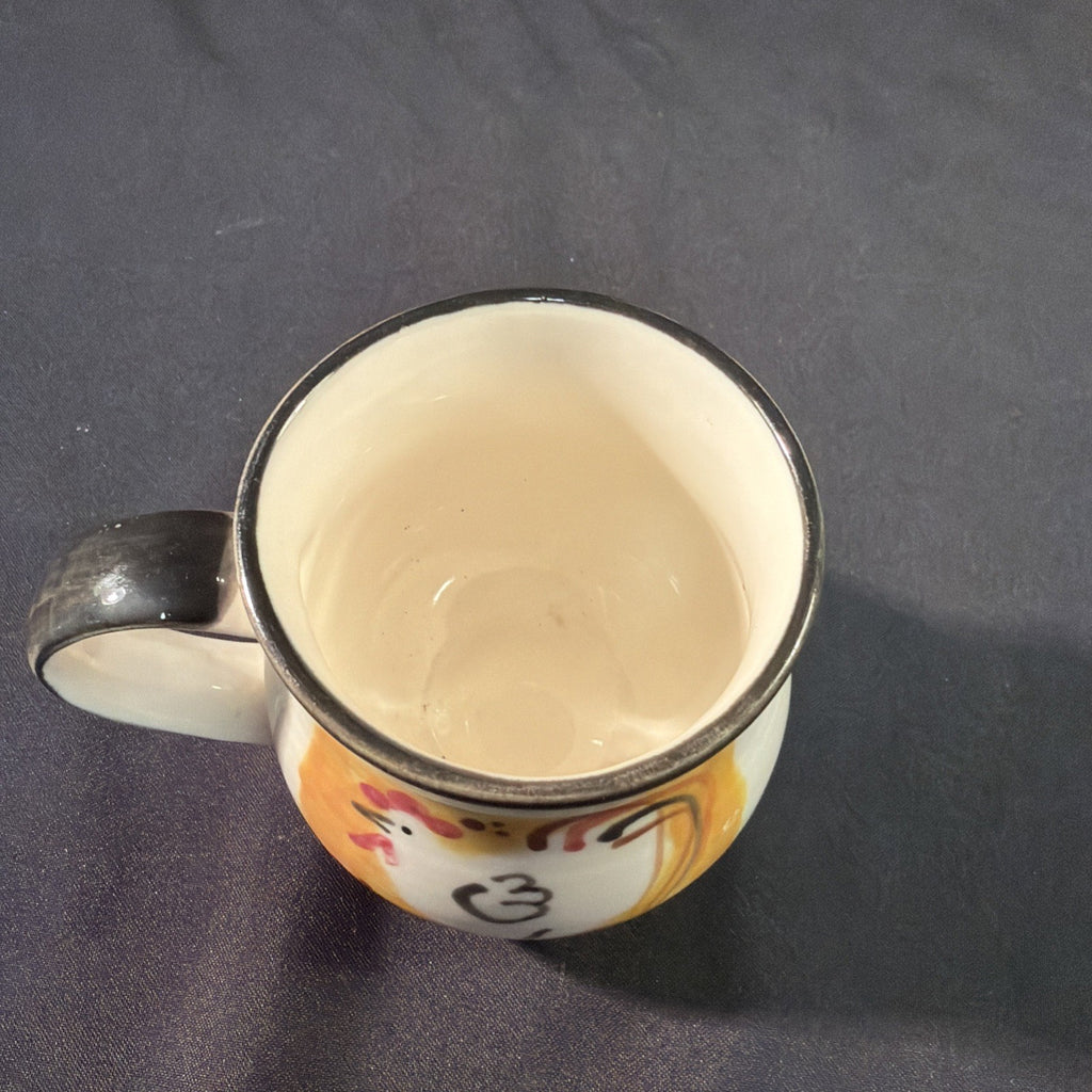 Hornsea Ben Thomas Porcelain hand Made and Painted Chicken Mug - (2026)