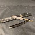 G Wostenholm & Son "Original Pipe Razor" Straight Razor, Etched Boxed - (5371)