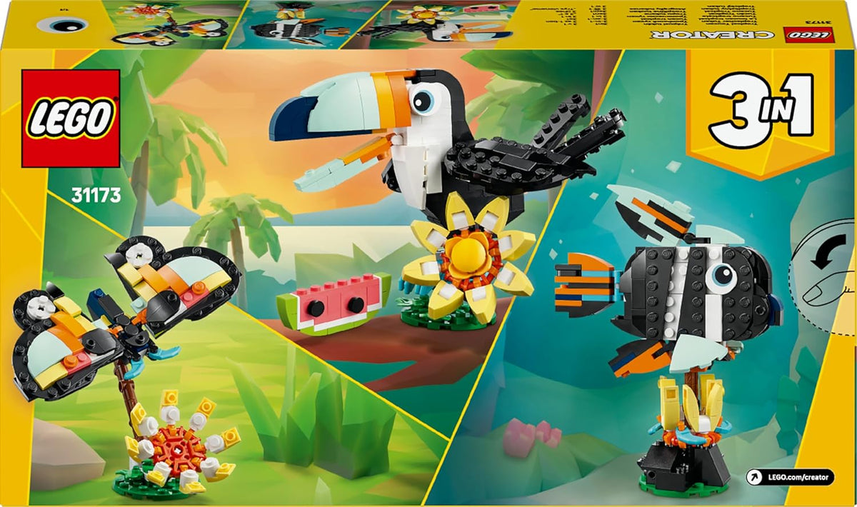 LEGO Creative 3 in 1 - Wild Animals: Tropical Toucan - 31173