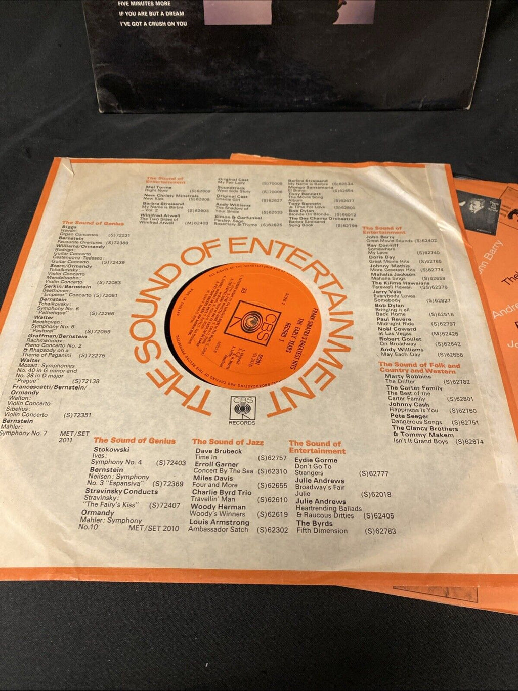 VINYL RECORD - Frank Sinatra's Greatest Hits The Early Years Double Album (5661)