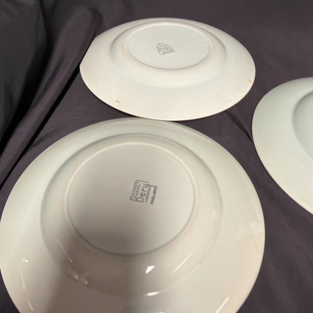 Wood's Ware Beryl Utility Green 5 x Dinner Plate 25cm Diameter- (1933) 