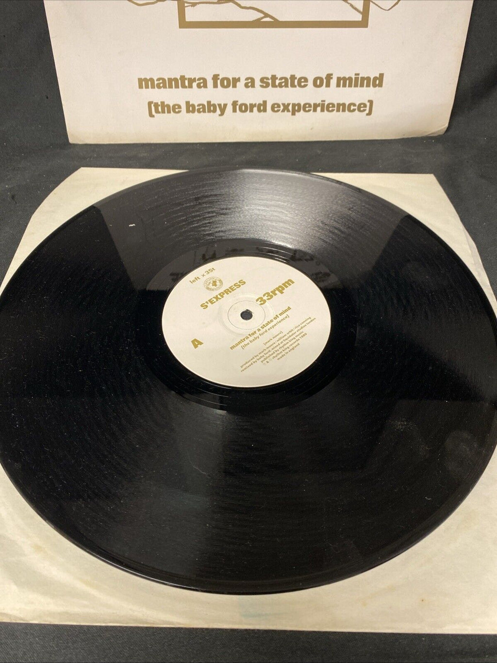 VINYL RECORD S'Express Mantra for a state of mind The Baby Ford Experience (5705