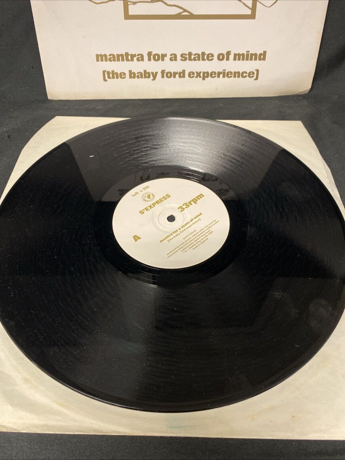 VINYL RECORD S'Express Mantra for a state of mind The Baby Ford Experience (5705