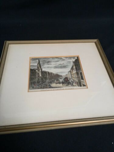 Joseph Swan 1829 Original engraving hand coloured Trongate & Argyle Street (7002