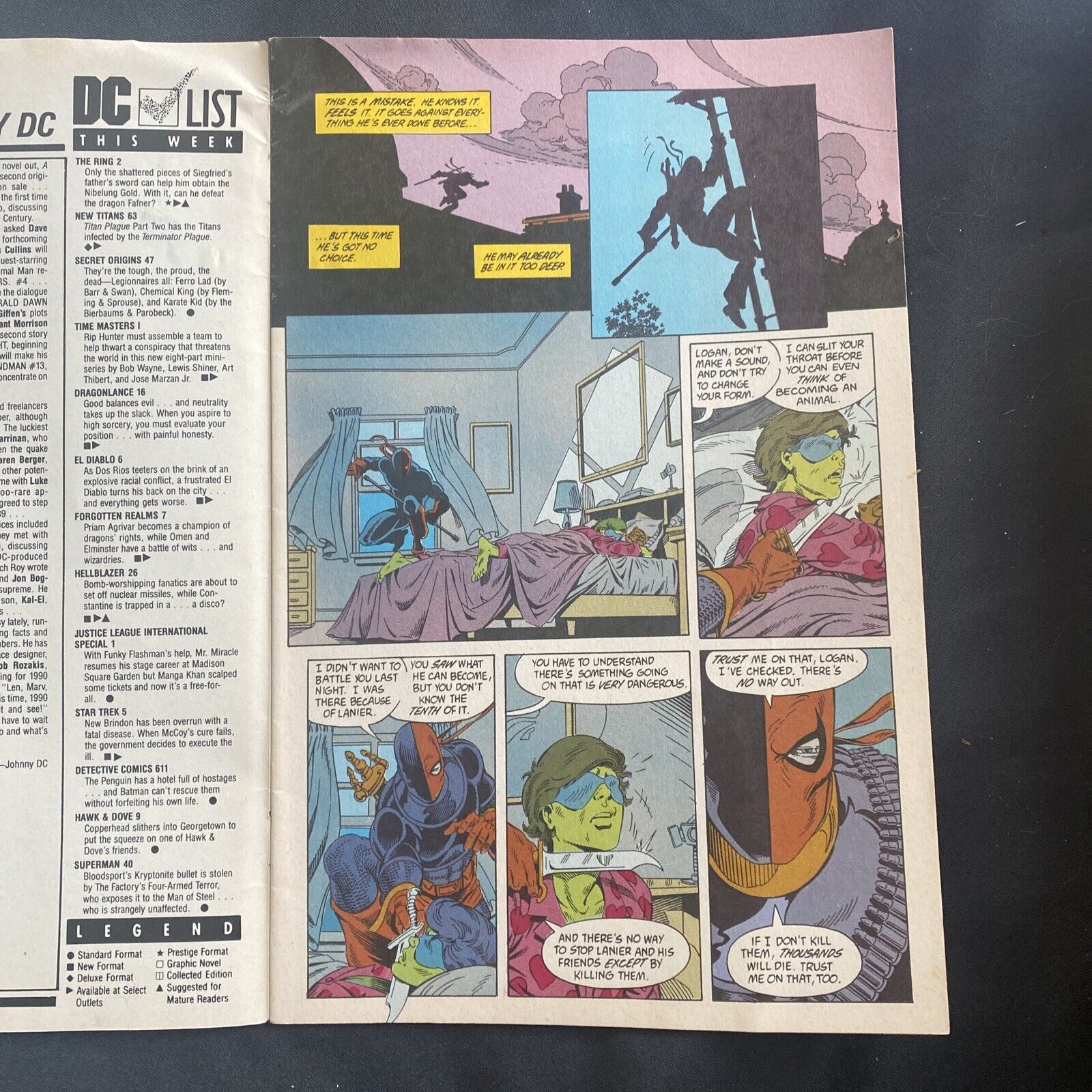 COMIC - DC Comics Tales of The NEW TITANS - Feb 1990 - WOLFMAN - (8816)