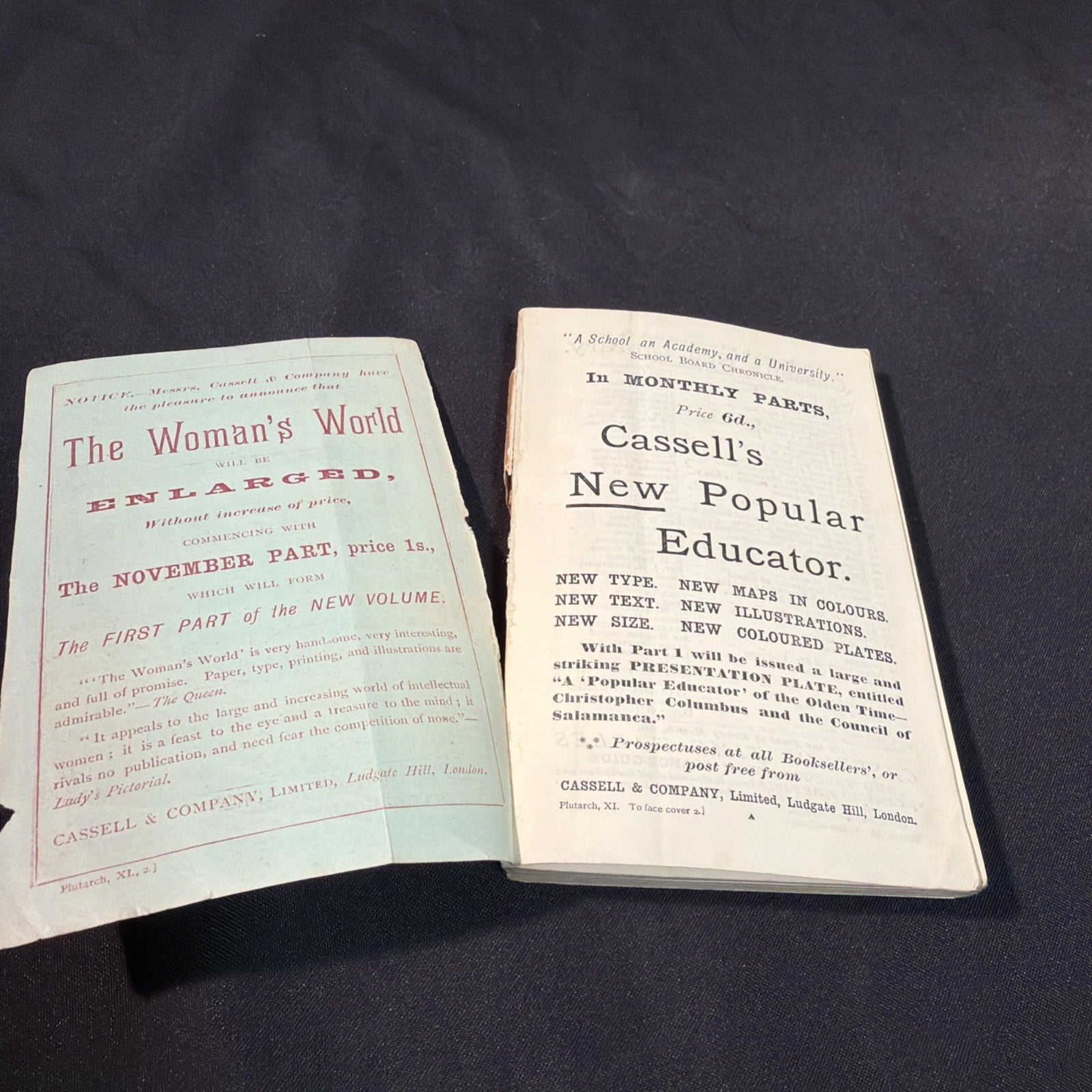 Cassell's National Library H Morley, Plutarch's Lives Nicias Crassus Aratus Thesus