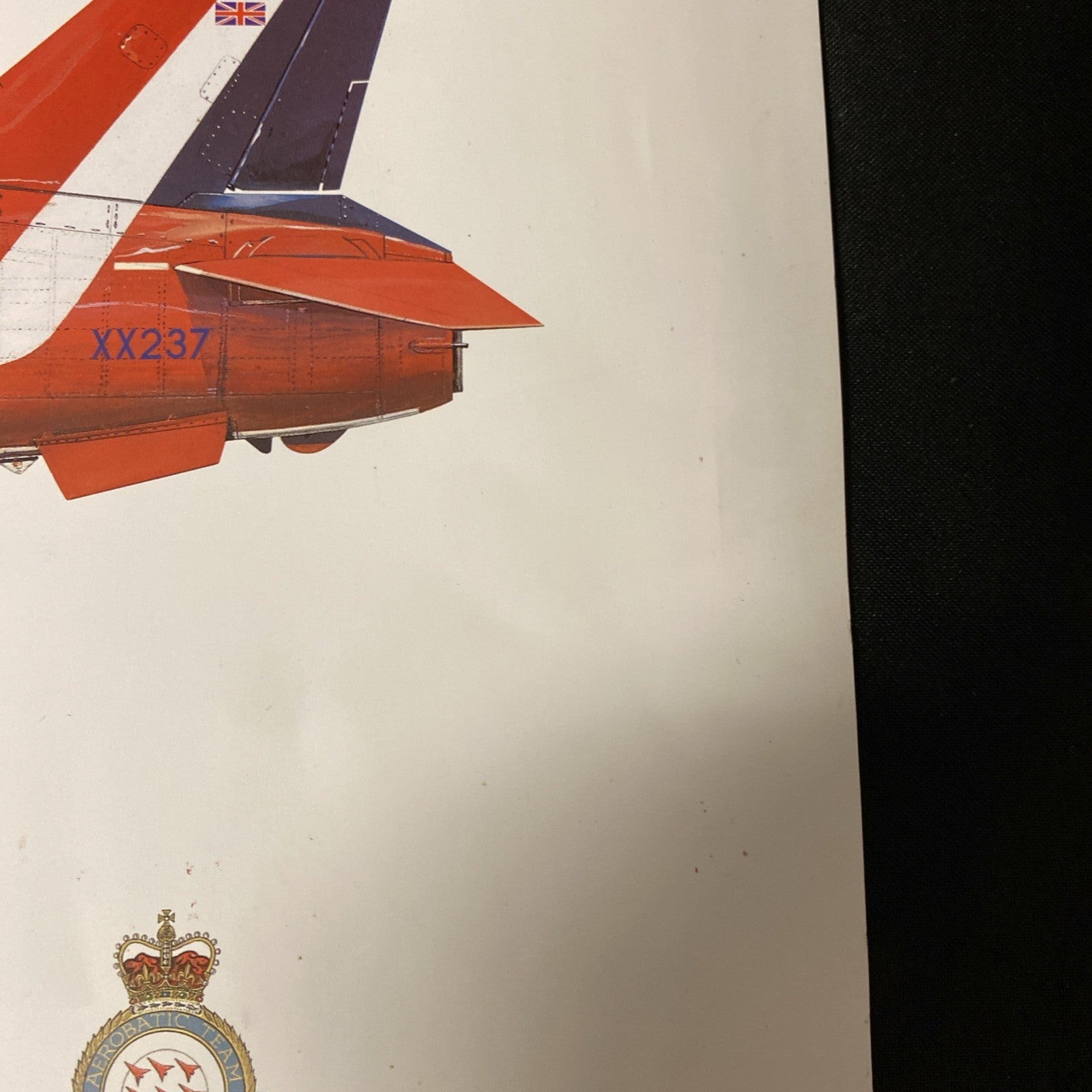 RAF RED ARROWS HAWK T1A XX237 SIGNED BY ALL THE SQUADRON PRINT 2005 RARE - (1639)