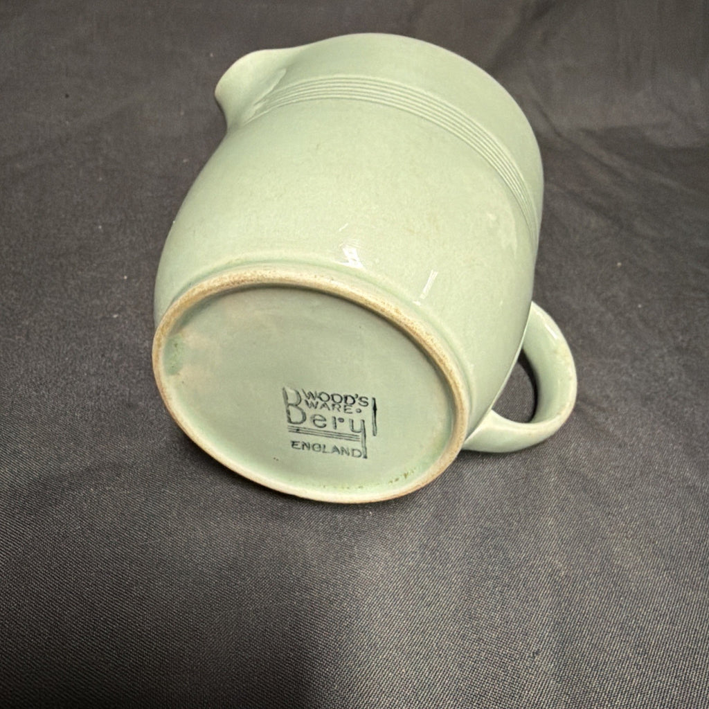 Wood's Ware Beryl Utility Green 1940's Milk Jug 9.5cm tall- (1927) 