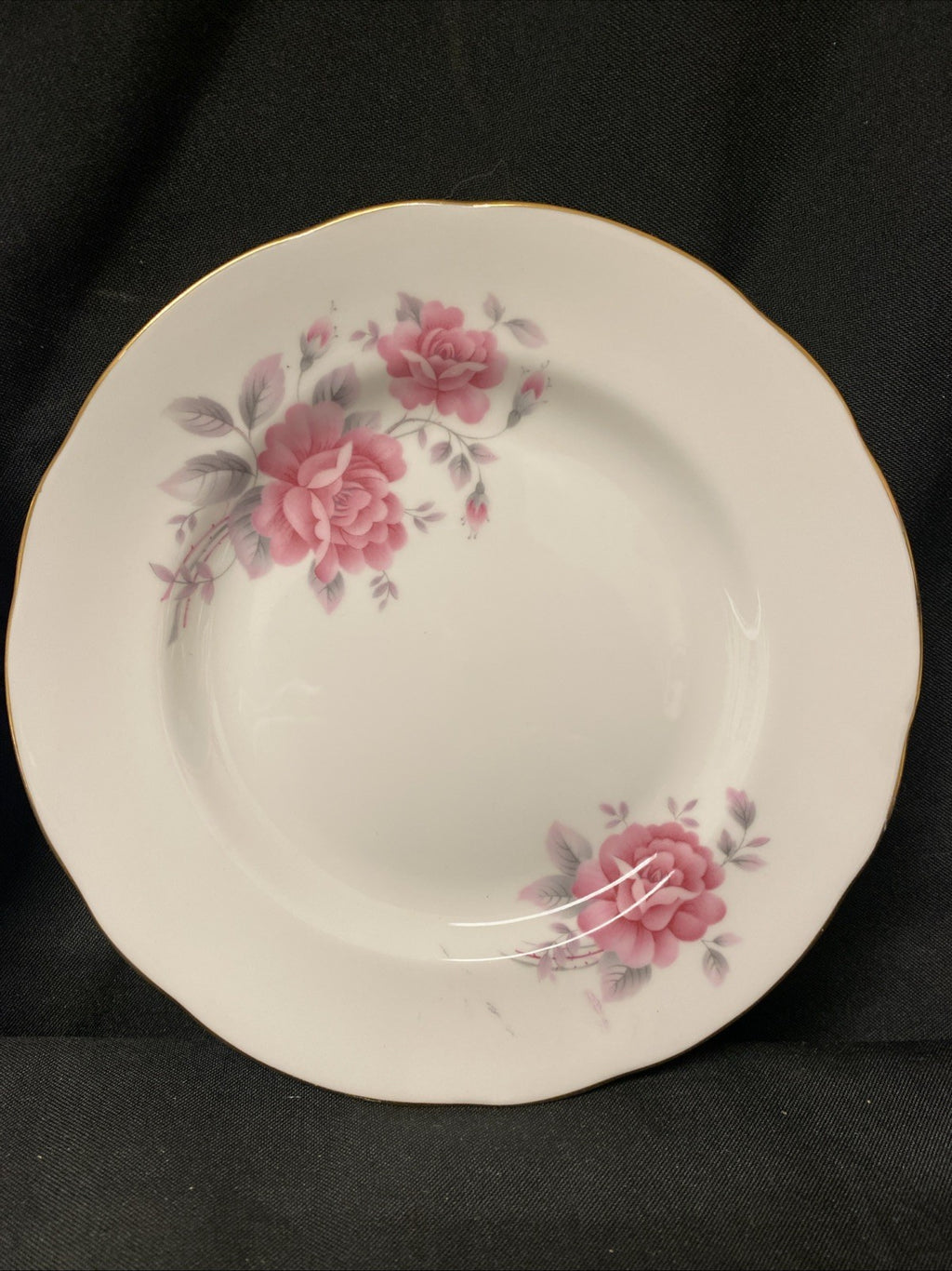 Duchess Fine China Pink Rose Pair of side plates (2) - (1589)